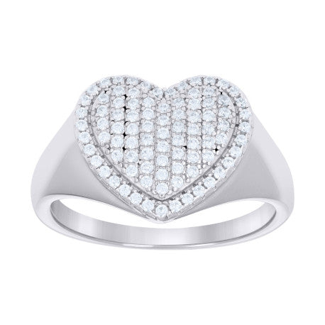 925 Sterling Silver Cz Ring S5-S9