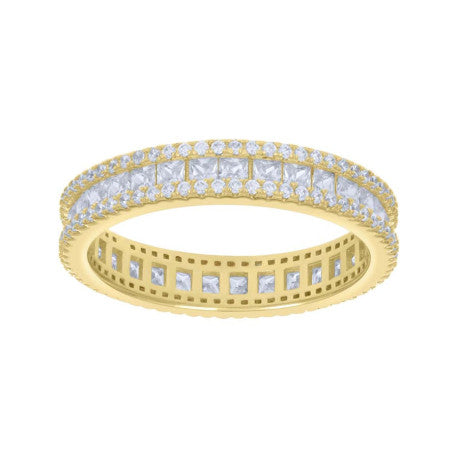 925 Sterling Silver Cz Ring S6-S10
