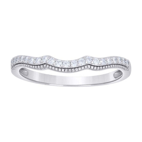 925 Sterling Silver Cz Ring S6-S10