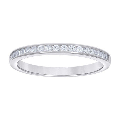 925 Sterling Silver Cz Ring S6-S10