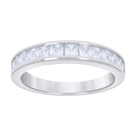 925 Sterling Silver Cz Ring S6-S10