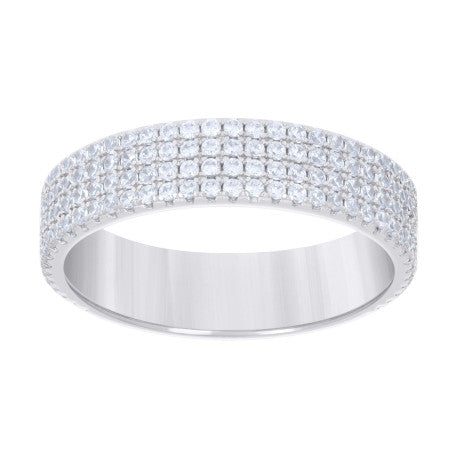 925 Sterling Silver Cz Ring S6-S10