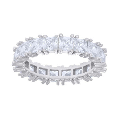 925 Sterling Silver Cz Ring S6-S10