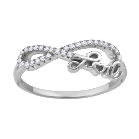 925 Sterling Silver Cz Ring S6-S10