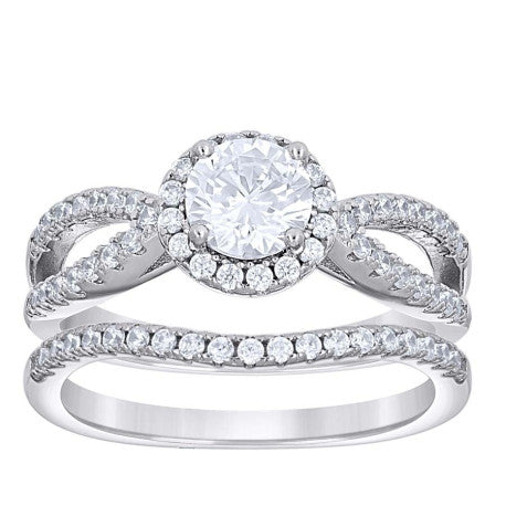 925 Sterling Silver Cz Ring S6-S10