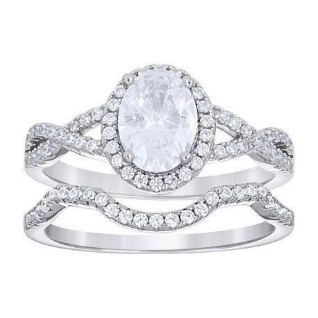 925 Sterling Silver Cz Ring S6-S10