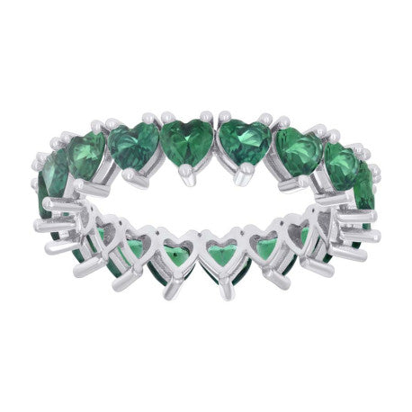 925 Sterling Silver Cz Ring S6-S10