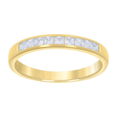925 Sterling Silver Cz Ring S6-S10