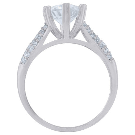 925 Sterling Silver Cz Ring S6-S9
