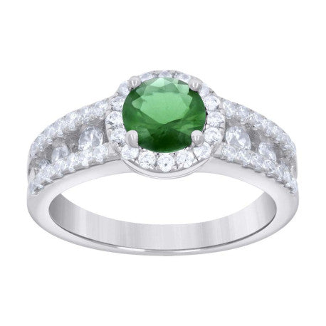 925 Sterling Silver Cz Ring S6-S9