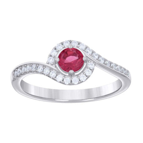 925 Sterling Silver Cz Ring S6-S9