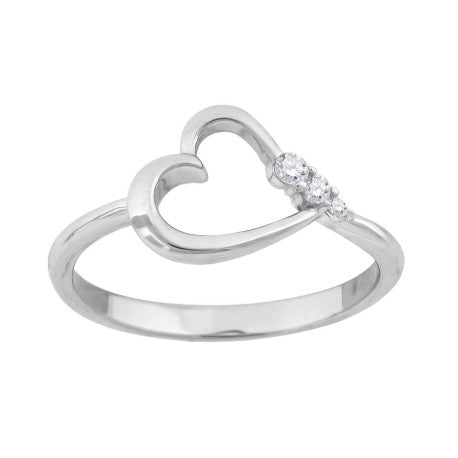 925 Sterling Silver Cz Ring S6-S9