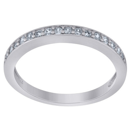 925 Sterling Silver & Cz Ring S6-S9