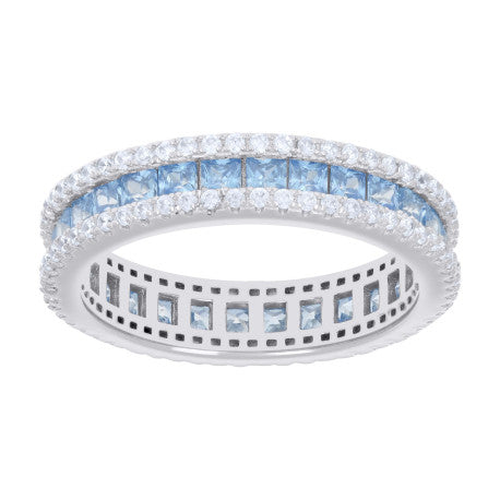 925 Sterling Silver Cz Ring S6-S9