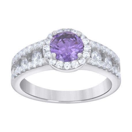925 Sterling Silver Cz Ring S6-S9