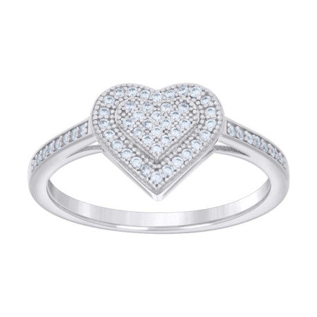 925 Sterling Silver Cz Ring S6-S9