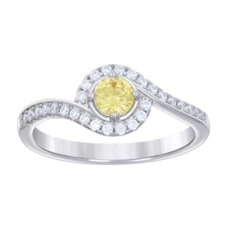 925 Sterling Silver Cz Ring S6-S9