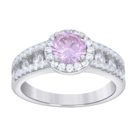 925 Sterling Silver Cz Ring S6-S9