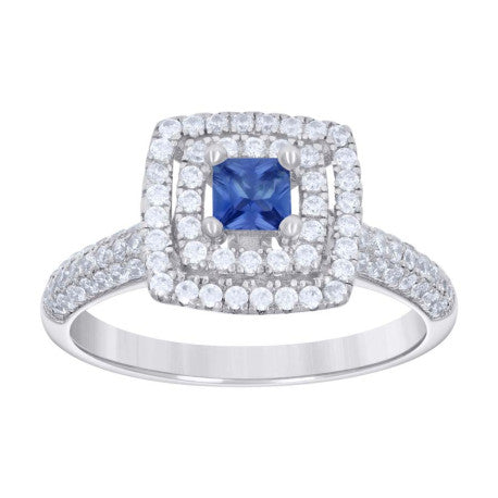 925 Sterling Silver Cz Ring S6-S9