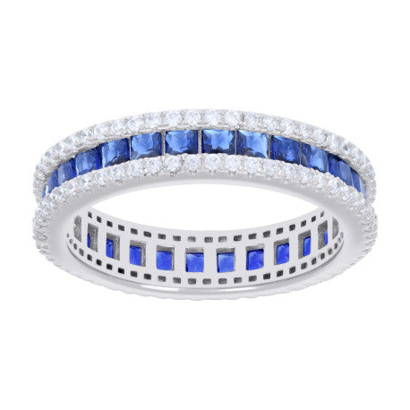 925 Sterling Silver Cz Ring S6-S9