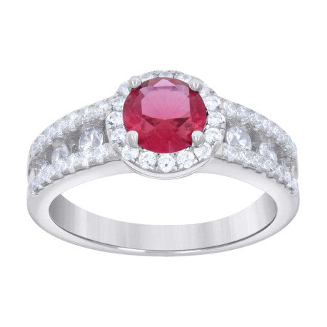 925 Sterling Silver Cz Ring S6-S9