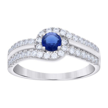925 Sterling Silver Cz Ring S6-S9