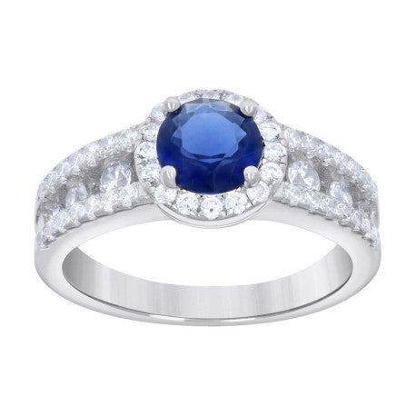 925 Sterling Silver Cz Ring S6-S9