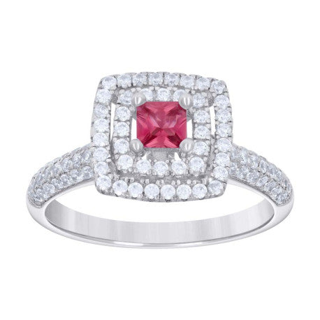 925 Sterling Silver Cz Ring S6-S9