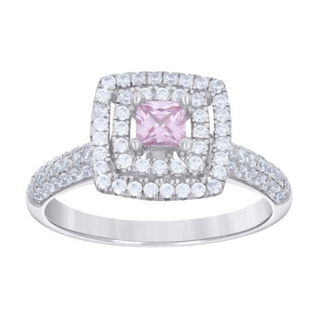 925 Sterling Silver Cz Ring S6-S9