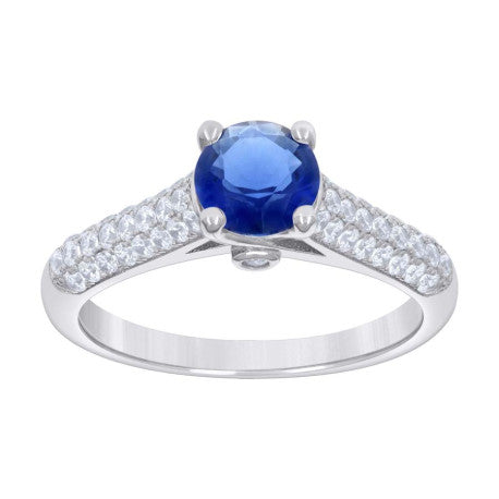 925 Sterling Silver Cz Ring S6-S9
