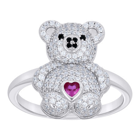 925 Sterling Silver Cz Ring S7-S10