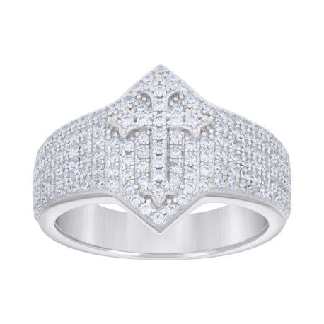 925 Sterling Silver Cz Ring S7-S10
