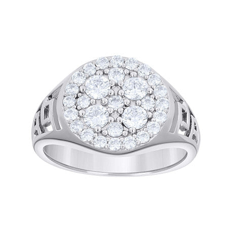 925 Sterling Silver Cz Ring S7-S10