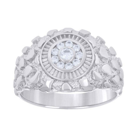 925 Sterling Silver Cz Ring S7-S11