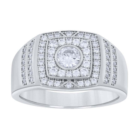 925 Sterling Silver Cz Ring S7-S11