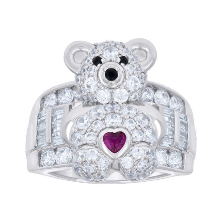 925 Sterling Silver Cz Ring S7-S9