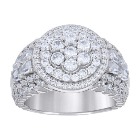 925 Sterling Silver Cz Ring S8-S11
