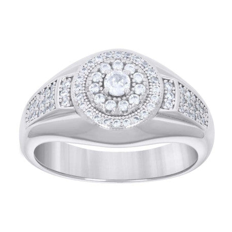 925 Sterling Silver Cz Ring S8-S11
