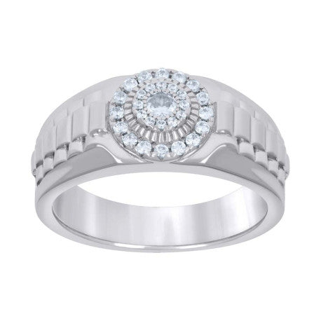 925 Sterling Silver Cz Ring S8-S11