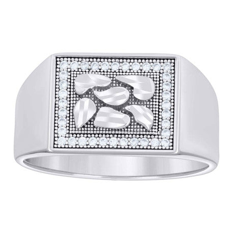 925 Sterling Silver Cz Ring S8-S13