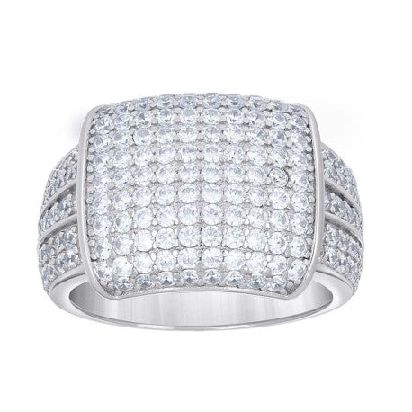 925 Sterling Silver Cz Ring S9-S11