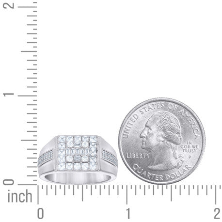 925 Sterling Silver Cz Ring S9-S11