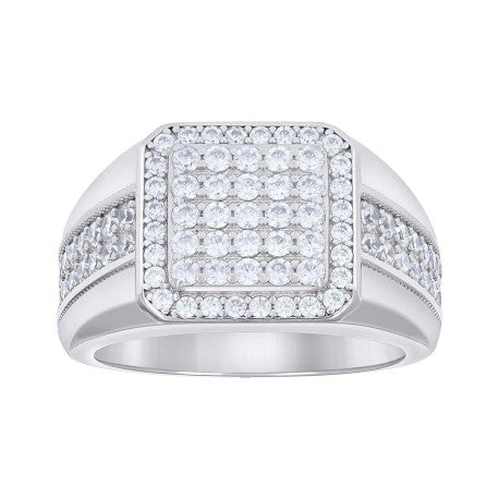 925 Sterling Silver Cz Ring S9-S11