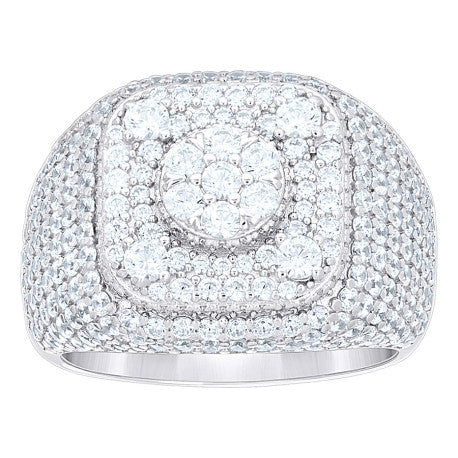 925 Sterling Silver Cz Ring S9-S11
