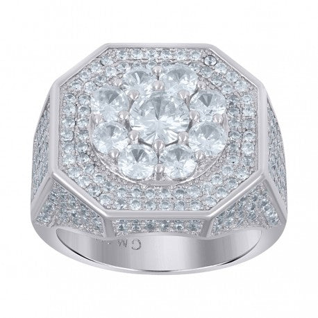 925 Sterling Silver Cz Ring