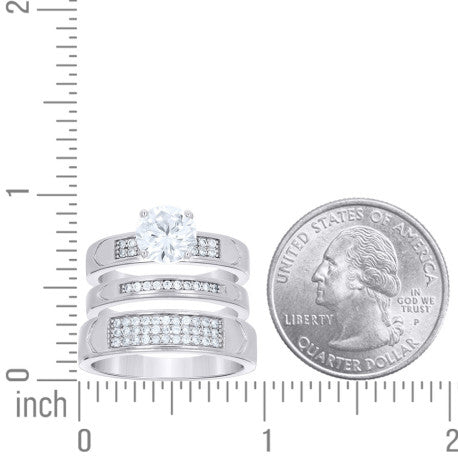 925 Sterling Silver Cz Ring