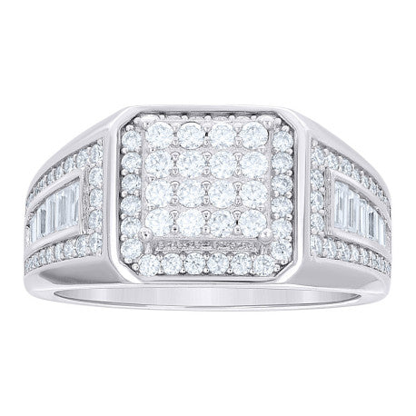 925 Sterling Silver Cz Ring