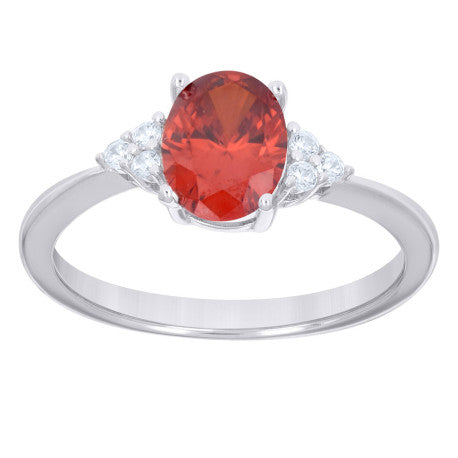 925 Sterling Silver Cz Ring
