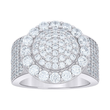 925 Sterling Silver Cz Ring