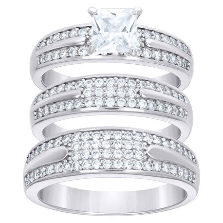 925 Sterling Silver Cz Ring